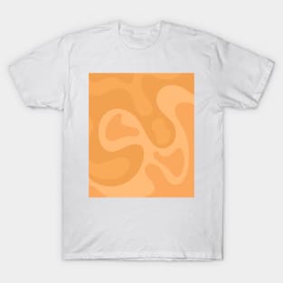 Drippy liquid swirl patterns orange yellow style (preppy) T-Shirt